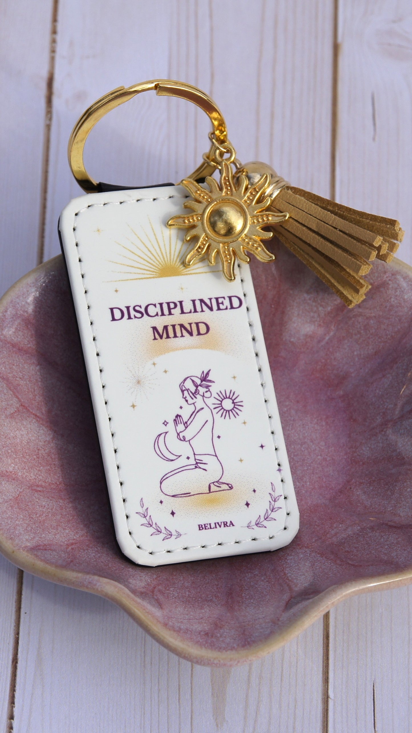 Belivra “Disciplined Mind” Keychain – Mindset Collection